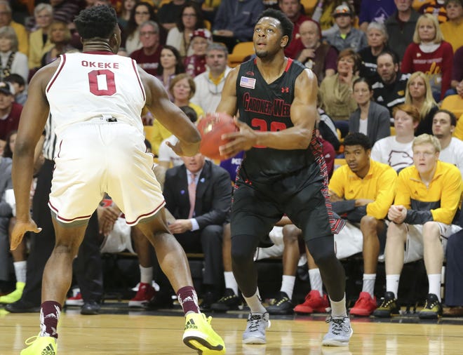 GWU senior power forward Tyrell Nelson, right, was an All-Big South Conference selection last season and also made the league's All-Tournament team. STAR FILE PHOTO