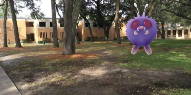 Pokemon Go has faded in popularity, but it got people out and about. (Jacksonville University photo)