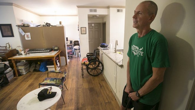 Chuck Yarling contracted the West Niles virus in 2012 during the height of his triathlon training. His brother found him unconscious on the floor of his South Austin apartment, where he had been for 31 hours. His recovery from the virus has been difficult as he continues to regain his ability to walk without an aid.