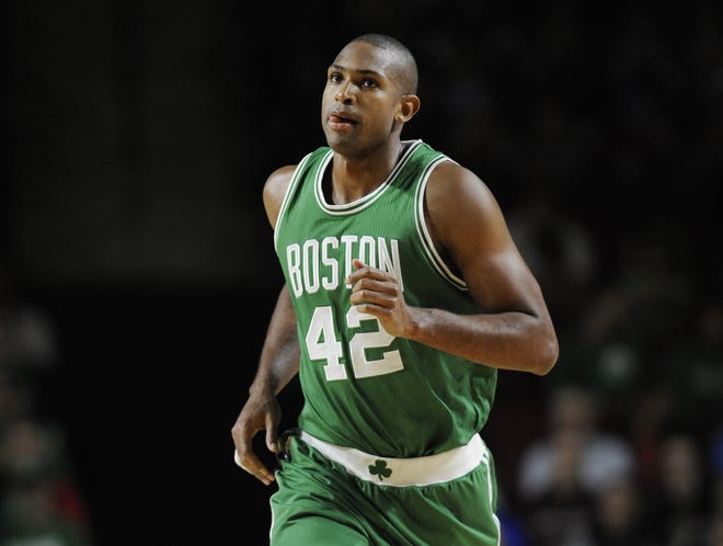Boston's Al Horford is eyeing a return to the court soon for the Celtics. AP Photo/Jessica Hill