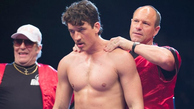 From left, Ciaran Hinds, Miles Teller and Aaron Eckhart, star in “Bleed for This.” Contributed by Open Road Films