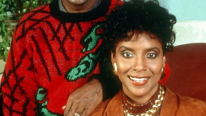 Cliff Huxtable (Bill Cosby) and Claire Huxtable (Phylicia Rashad) of the Cosby Show