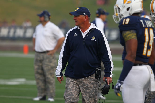 Chattanooga coach Russ Huesman played as a defensive back at UTC and was at Cincinnati Archbishop Moeller High School in the late 1970s and played on teams that went 43-0-1, winning a pair of state championships in his time. Photo/Tennessee-Chattanooga