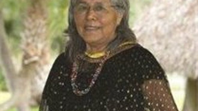Louise Jones Gopher was born in a chickee and spoke no English when she first went to school with whites. She would live to become the first Seminole ever to receive a four-year college degree and would lead cultural education for Florida’s five Seminole reservations into the 21st century. The storyteller, trailblazer and tribal elder died Tuesday at 71 in Tampa on Nov. 15, 2016. (supplied)