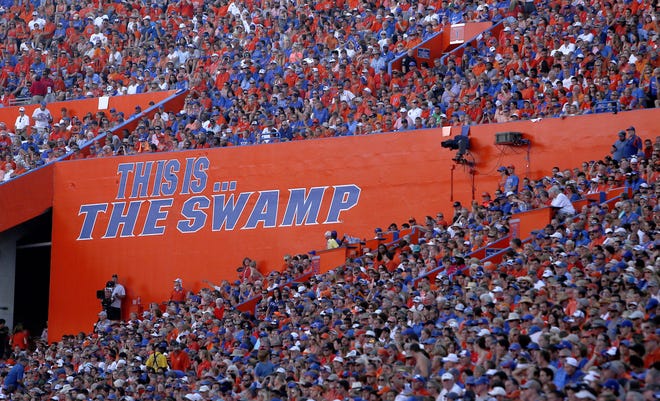 Scenes from the sidelines during the game between the Florida Gators and Kentucky Wildcats at Steve Spurrier Florida Field at Ben Hill Griffin Stadium on Saturday, Sept. 10, 2016 in Gainesville, FL. Florida defeated Kentucky 45-7. Matt Stamey/Gainesville Sun