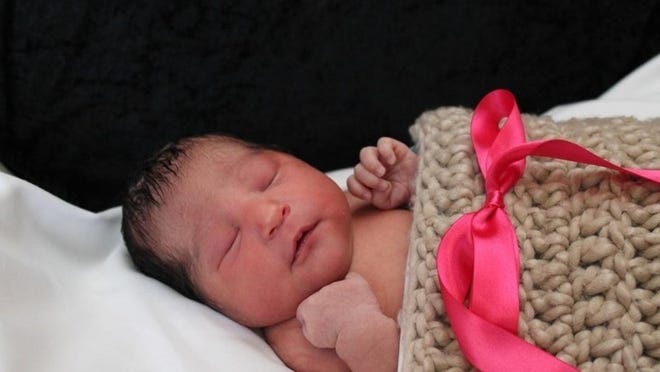 This photo provided by the Wichita Police shows Sophia Victoria Gonzalez Abarca, a week-old newborn girl who police say went missing after her mother was shot to death.
