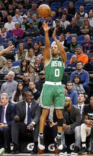 Boston Celtics guard Avery Bradley helped his team during a fourth-quarter comeback on Monday as the Celtics won 99-93 over the Timberwolves. AP Photo/Jim Mone