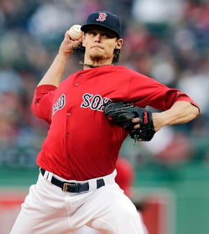 Boston Red Sox starting pitcher Clay Buchholz