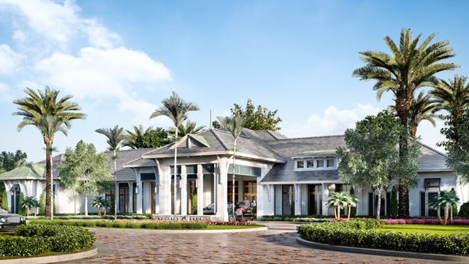 Rendering of clubhouse at Banyan Cay Resort planned in West Palm Beach