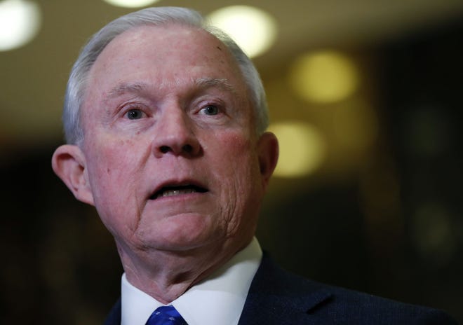 In this Nov. 17, 2016, photo, Sen. Jeff Sessions, R-Ala. speaks to media at Trump Tower in New York. As a senator, Sessions became Congress' leading advocate not only for a crackdown on illegal immigration, but for slowing all immigration, along with mass deportations and stricter scrutiny of those entering the U.S. As attorney general, he'd be well positioned to turn those ideas into reality. (AP Photo/Carolyn Kaster)