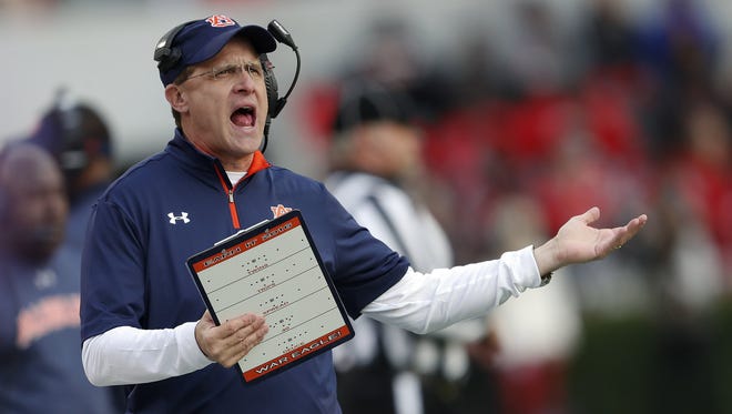 Auburn head coach Gus Malzahn got a boost this week with the return of Kamrynn Pettway to the lineup to play at Alabama on Saturday in the Iron Bowl. (AP Photo/John Bazemore)
