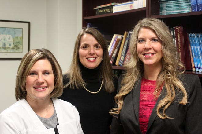 The diabetic team at Hillsdale Hospital includes from left: Emily Young, Denise Lovinger and Emily Lambright. COURTESY PHOTO