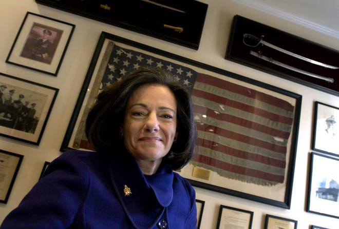 FILE - In this march 6, 2006 file photo, Kathleen “KT” McFarland is seen at her home in New York. President-elect Donald Trump has tapped Fox News analyst McFarland to serve as deputy national security adviser. (AP Photo/Jason DeCrow, File)