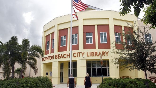 063011(Bill Ingram /The Palm Beach Post): Boynton Beach: Exterior view of the Boynton Beach Library Thursday in Boynton Beach. The library if facing some possible cuts in service hours due to the city's 2011-12 budget cuts.
