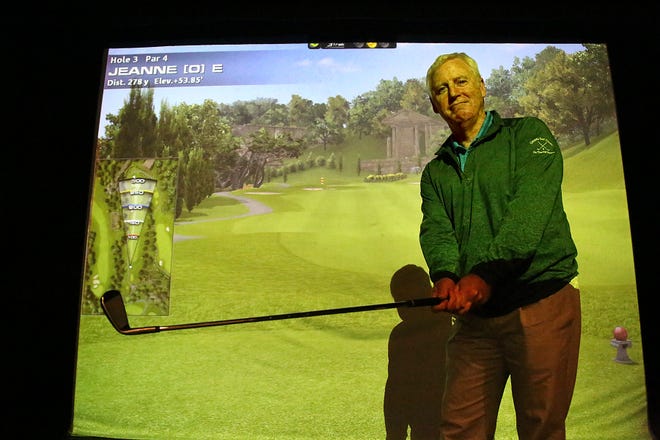 PGA General Manager Scott DeVito talks about the increasing popularity of the newly upgraded golf simulator at the Pease Golf Course in Portsmouth.

Photo by Rich Beauchesne/Seacoastonline