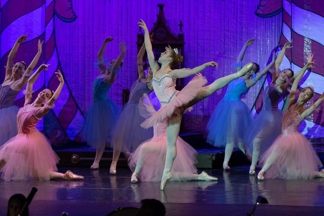 Franklin's Shaina McGillis is pictured, center, in this 2015 production photo, dancing the role of Dew Drop in Franklin Performing Arts Company's "The Nutcracker," which will be presented Dec. 3 and 4, at the Franklin High School auditorium. COURTESY PHOTO