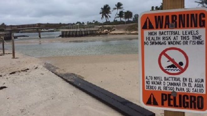 A no-swim advisory was issued Tuesday for the lagoon at Dubois Park in Jupiter. (Staff file photo)