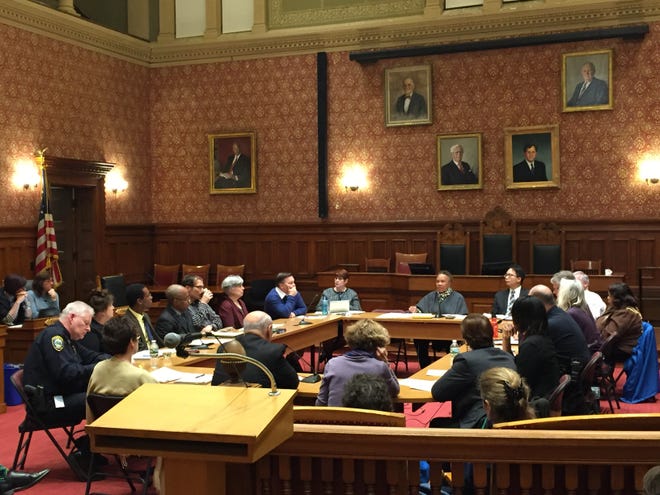 City staff met Monday, Nov. 28 to reaffirm that Cambridge will maintain its stauts as a sanctuary city and protect undocumented immigrants, despite calls from the president-elect to cut funding to all sanctuary cities. Wicked Local Photo/Bill Whelan