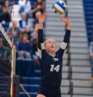 UNH setter Keelin Severtson has helped lead the Wildcats to four straight America East championships. UNH Athletics courtesy photo