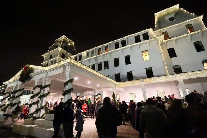 The Wentworth by the Sea hotel is illuminated with thousands of festive lights. The hotel’s annual illumination will take place this year on Tuesday, Dec. 6. 

Photo by Ioanna Raptis/Seacoastonline, file