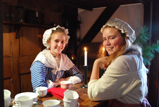 Colonial costumed actors will be on hand at Old York Historical Society's Christmas Tea on Saturday, Dec. 3. Courtesy photo