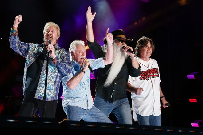 Duane Allen, from left, Joe Bonsall, William Lee Golden and Richard Sterban are The Oak Ridge Boys. (Photo by Al Wagner/Invision/AP, File)
