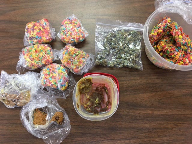 Chatham-Savannah Counter Narcotics Team photo Some of the Fruity Pebbles cereal, marijuana butter and other edibles seized by CNT.