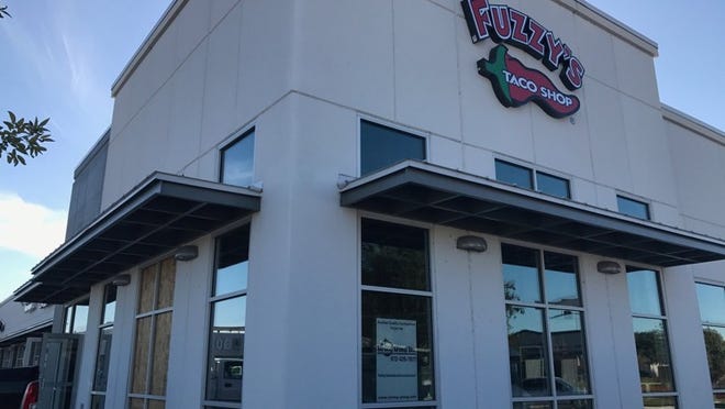 Fuzzy’s Taco Shop set to open in the Bastrop Station shopping center along Texas 71 in Bastrop in January. MARY HUBER/BASTROP ADVERTISER