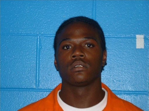 CORRECTS NAME TO MINQUELL FROM MINGUELL - This undated photo released by the Americus Police Department shows Minquell Kennedy Lembrick. Georgia authorities said they are looking for Lembrick, who they believe is armed and dangerous, in connection with the fatal shooting of one police officer and the wounding of another. (Americus Police Department via AP)