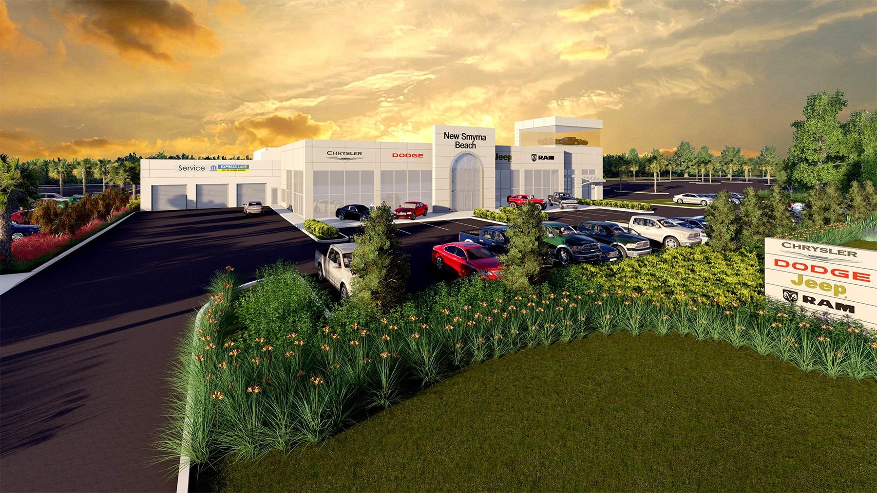 Work Underway On Future Home Of Nsb Chrysler On S R 44