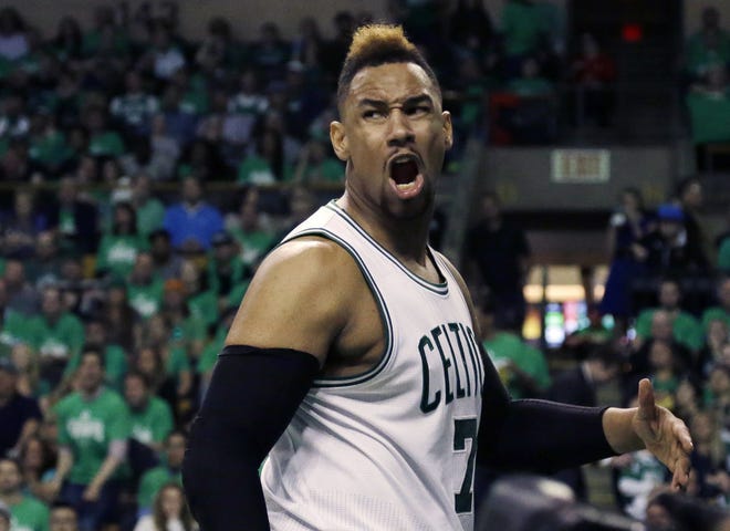 Former Boston Celtics center Jared Sullinger admits he wanted to sign with Boston this offseason before inking a one-year deal with the Toronto Raptors. Sullinger, who is sidelined with an injury, returned to the TD Garden for the first time on Friday. AP Photo/Elise Amendola