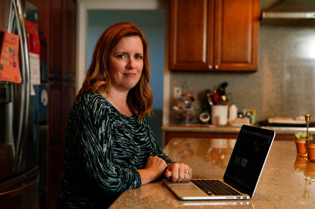 Freelance writer and editor Heather Spohr is among an untold number of people blocked by Donald Trump on Twitter. Ordinarily, that wouldn’t matter, but the president-elect uses Twitter as his primary tool for communicating with the American people. Spohr was photographed at her home on Nov. 30 in Thousand Oaks, Calif. (Mel Melcon / Los Angeles Times / TNS)