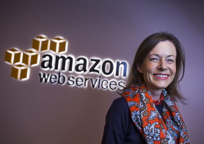 VP of Global Talent Acquisition for Amazon Ardine Williams poses for a portrait on Monday, Oct. 17, 2016 in SEattle. Williams is leading Amazon Web Services' effort to recruit veterans into its manpower-hungry cloud computing business. Logan Riely/Seattle Times/TNS