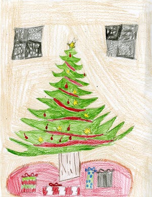 Today is Dec. 16. There are nine days until Christmas. Laney Lanzer, 9, of Dover drew this picture. She is a student at Dover Avenue Elementary.