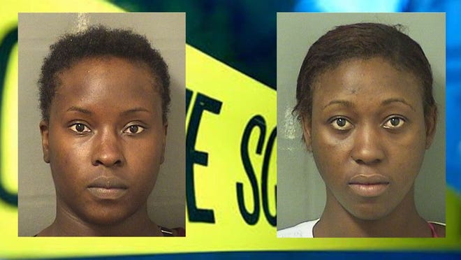 Trudy-Ann Thompson (left) and Tresha Thompson (right) face charges of aggravated battery and theft. (Provided by the Palm Beach County Sheriff’s Office)