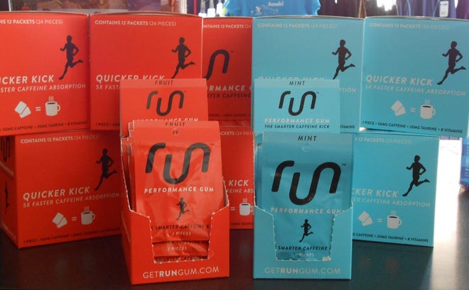 Olympic runner Nick Symmonds developed a caffeinated gum targeted to endurance athletes. He likens his "Run Gum" to an energy drink, without any of the potential digestive distress. COURTESY PHOTO