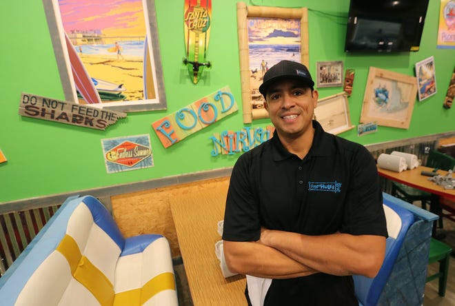 Jose Cifuentes is the co-owner, with wife Vanessa, of the Jimmy Hula's "surf shack" retaurant set to open Dec. 27 at Granada Plaza, 191 E. Granada, Blvd., in Ormond Beach. NEWS-JOURNAL/JIM TILLER