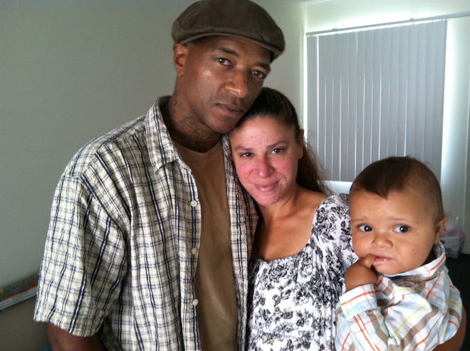 Kimari Robinson, left, and Barbara Hernandez found themselves homeless because of a real estate scam. They and their son, Kimari Jr., got back on their feet thanks to the Season of Sharing fund. (Herald-Tribune Archive / 2012)