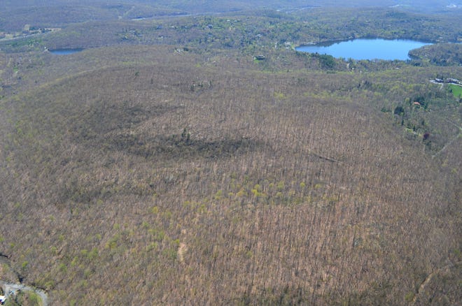Cairn Mountain is located in the northernmost portion of the 961-acre conserved lands.  OCLT/Lighthawk