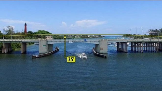 New U.S. 1 bridge in Jupiter will be 10 feet higher than existing bridge (Photo provided)