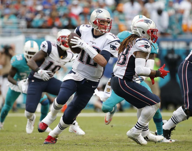 Tom Brady and the New England Patriots lost 20-10 in Miami last season, which prevented the Patriots from locking up the No. 1 seed in the AFC playoffs. AP Photo/Wilfredo Lee