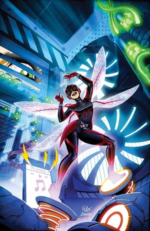 Cover art for "Unstoppable Wasp" No. 1, by Elsa Cherretier. MARVEL ENTERTAINMENT