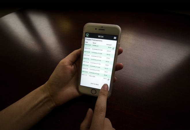 Teachers can upload their receipts using the ClassWallet app on their phones. 

ERNST PETERS/THE LEDGER