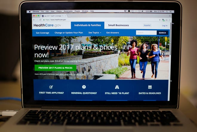 In this Oct. 24, 2016 file photo, the HealthCare.gov web site home page is seen on a laptop in Washington. President Barack Obama’s health law is in jeopardy, but his health care legacy is certain to endure. That’s because of broad public support for many of the underlying principles — along with lasting conflicts over how to secure those principles. (AP Photo/Pablo Martinez Monsivais, File)