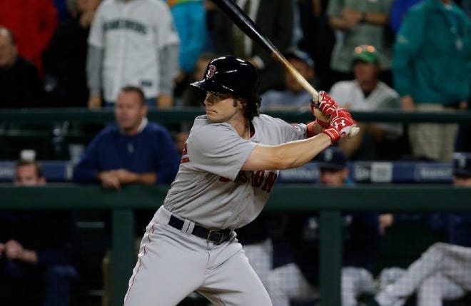 Andrew Benintendi might move up in the Red Sox lineup this season.