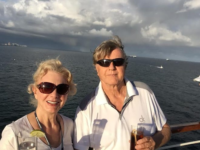 Miramar Beach's Marinella and Robert Monk enjoying their holiday in the Caribbean before the tragedy. SPECIAL TO THE SUN