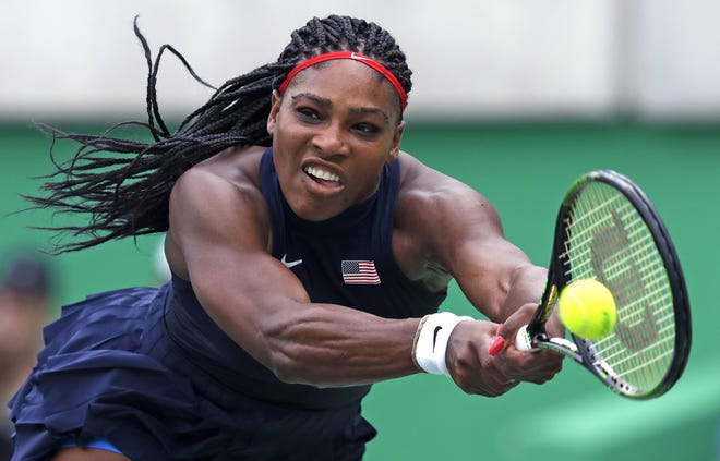 Serena Williams, of the United States, reaches for a return against Daria Gavrilova, of Australia, at the 2016 Summer Olympics in Rio de Janeiro, Brazil. Williams left Australia last year as a beaten finalist, missing her chance to equal Steffi Graf's record for most Grand Slam singles titles in the Open era. Williams matched Graf's 22 by winning Wimbledon, and the six-time Australian Open champion returns to Melbourne Park aiming to secure the modern mark outright. (AP Photo/Charles Krupa, File)