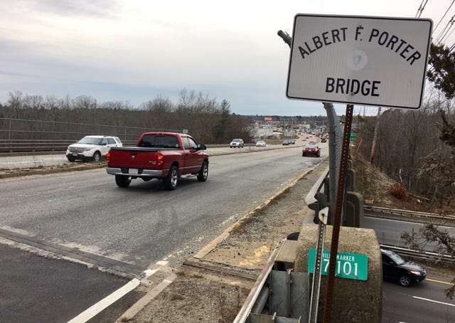 The $28.7 million job to replace the circa 1950s Albert F. Porter Bridge will commence in May 2018, according to the Massachusetts Department of Transportation.