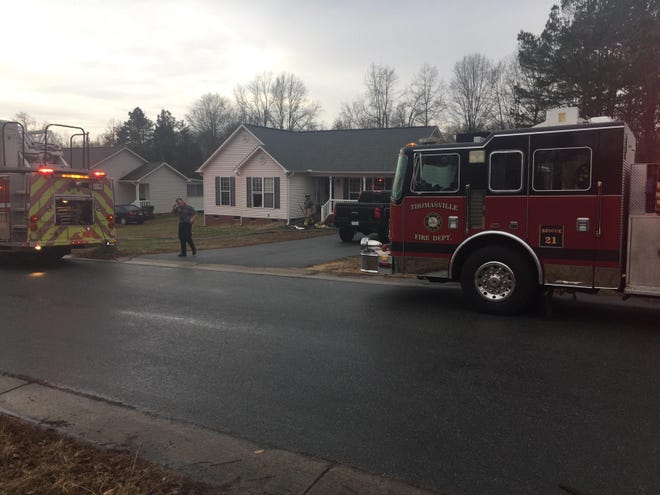 Thomasville Fire Department responded to a fire located at 7 Thomasville High Drive Tuesday afternoon. No one was injured in the fire. Julia Hudgins/The Dispatch.