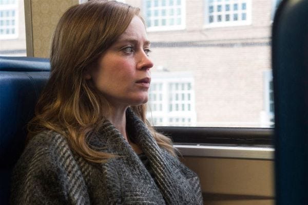 Emily BLunt stars in "The Girl on the Train," the top rental.